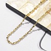 304 Stainless Steel Link Chain Bracelets for Women BJEW-F488-21G-04-3