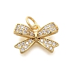 Rack Plating Brass Micro Pave Cubic Zirconia Pendant LS-KK-H508-26G-1