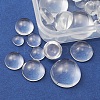 56Pcs 5 Styles Transparent Glass Cabochons GGLA-FS0001-03-4