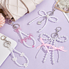 6Pcs Acrylic & Alloy & Plastic Keychain KEYC-PH01538-5