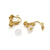 Brass Clip on Earring Findings DIY-TA0002-20G-3