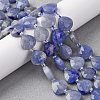Natural Blue Aventurine(Dyed & Heated) Beads Strands G-P570-E08-02-1