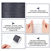1 Roll Round Waxed Polyester Cords YC-PH0002-44A-4