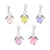 Heart Angel Acrylic Pendant Decorations HJEW-JM03566-02-2