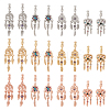 24Pcs 12 Styles Rack Plating Alloy European Dangle Charms MPDL-TA0001-04-1