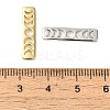 16Pcs 2 Colors Brass Moon Phase Bar Pendants KK-BBC0004-44-2