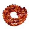 Dyed Natural White Jade Beads Strands G-T138-6mm-210-19-2