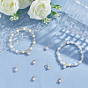 8Pcs Brass Micro Pave Cubic Zirconia Charms KK-BBC0021-32-3