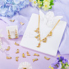 12Pcs 304 Stainless Steel Enamel Pendants STAS-TA0005-75A-7