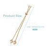 Rack Plating Adjustable Brass Slider Bracelets YS-TAC0001-13G-3