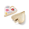 Rack Plating Alloy Enamel Pendants FIND-C050-09G-02-2