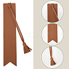 5Pcs 5 Colors PU Leather Tassel Bookmark AJEW-GF0011-83-5