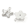 Brass Micro Pave Cubic Zirconia Charms KK-E090-35P-2