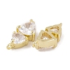 Brass Micro Pave Clear Cubic Zirconia Pendants LS-KK-L212-10G-2