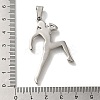 Non-Tarnish Hip Hop Fitness 316L Surgical Stainless Steel Pendants LS-STAS-H194-01P-01-3