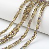 Electroplate Transparent Glass Beads Strands EGLA-A034-T2mm-R10-1