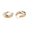 316 Stainless Steel Hoop Earrings LS-EJEW-I282-01B-01G-3