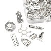 40Pcs 8 Styles Tibetan Style Alloy Pendants TIBE-FP0001-17-2
