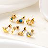 316L Stainless Steel Cubic Zirconia Cartilage Earrings for Women WGF6ABA-02-2
