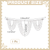 1Pc Polyester & Rhinestone Sexy Shoulder Bra Body Chain AJEW-WR0002-65-2