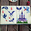 PET Hollow Out Drawing Painting Stencils DIY-WH0391-0581-5