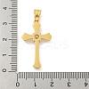 Ion Plating(IP) 304 Stainless Steel Cubic Zirconia Pendants STAS-C102-02G-3