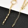 Brass Box Chain Y Lariat Necklaces NJEW-H087-05G-3