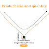 1Pc Rectangle Brass Micro Pave Cubic Zirconia Pendant Necklaces for Women NJEW-LP0003-86-2
