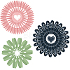 2Pcs 2 Styles Carbon Steel Cutting Dies Stencils DIY-WH0309-875-8