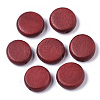 Painted Natural Wood Beads WOOD-R265-11F-1