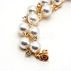 ABS Plastic Beaded Chain for DIY Keychains AJEW-WH0188-83-3