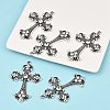Alloy Rhinestone Cross Big Gothic Pendants ALRI-1475-NR-3