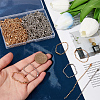 200Pcs 2 Colors Iron Ball Chains with Connectors IFIN-SP0001-15-3