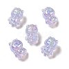 UV Plating Rainbow Iridescent Acrylic Beads PACR-M002-12B-1