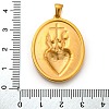 Religion Golden Tone 304 Stainless Steel Pendants LS-STAS-K289-01G-02-3