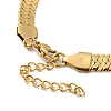Ion Plating(IP) 304 Stainless Steel Herringbone Chain Bracelet BJEW-D028-02D-01G-2