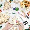 DIY Christmas Tree Pendant Decoration Kits DIY-WR0004-35-3