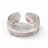 Bohemia Tibetan Style Alloy Thick Open Cuff Bangle for Women LS-BJEW-E002-01AS-06-2