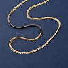 3MM 304 Stainless Steel Curb Chain Necklaces NJEW-P338-03G-2