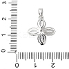 Brass Micro Pave Cubic Zirconia Pendants KK-D357-14B-P-3