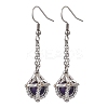 Glass Seed Beads Dangle Earrings EJEW-MZ00350-04-2