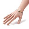 Glass Seed Braided Triangle Braided Bead Bracelet BJEW-MZ00026-02-3