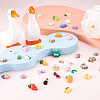 60 Sets 20 Style Opaque Resin Cabochons CRES-YS0001-04-6