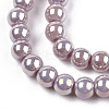 Electroplate Opaque Glass Beads Strands X-GLAA-T032-P4mm-AB07-2