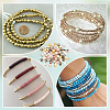 600Pcs 6 Colors Polyhedron Alloy Finding Beads FIND-AR0004-57-6
