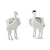 Non-Tarnish Cute Little Animal Theme 304 Stainless Steel Stud Earrings EJEW-B041-04H-P-1