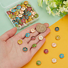 70Pcs 7 Colors Alloy Enamel Beads ENAM-PH0002-89-3