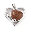 Synthetic Goldstone Pendants G-C236-01A-P-RS-2