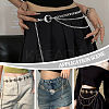2Pcs 2 Styles Moon Sun Alloy Link Waist Body Chains AJEW-UN0002-20P-5