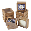Kraft Paper Cardboard Gift Drawer Boxes CON-WH0085-129B-1
